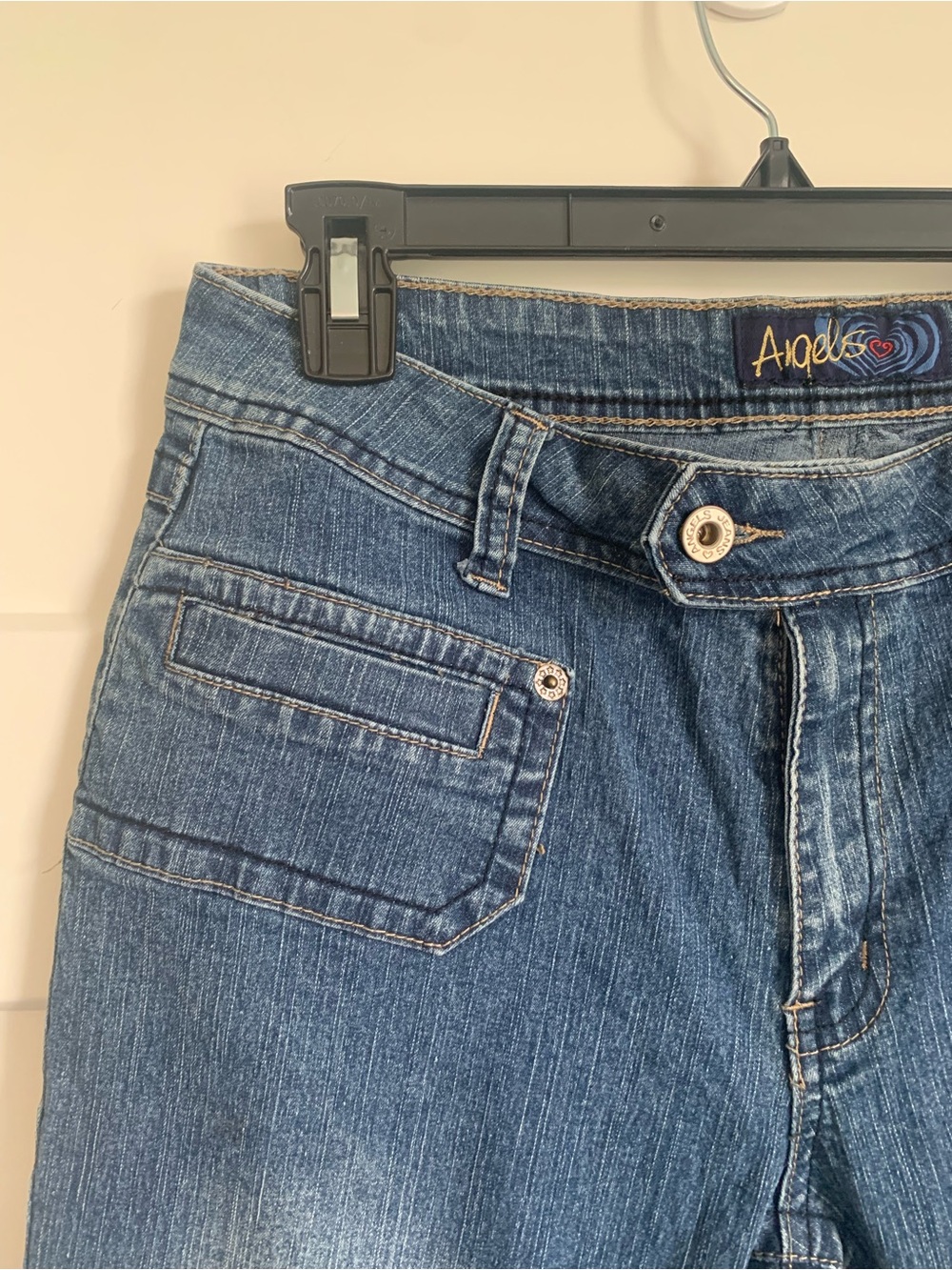 Y2K Angels Boot Cut Blue Jeans Sz 10 - Picture 4 of 12